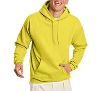 Hanes Men's Pullover EcoSmart Fleece Hooded Sweatshirt, Yellow, 3XL