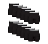Hanes Men's Tagless Cool Dri Boxer Briefs with ComfortFlex Waistband-Multiple Packs Available, 12 Pack-Black, XXLarge (Pack of 12)