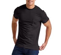 Hanes Men's Tall Short Sleeve Beefy-T, Black, X-Large/Tall (Pack of 2)