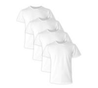 Hanes Mens Ultimate® Comfort Fit Lot de 4 maillots de corps en coton stretch évacuant l'humidité Blanc, Blanc - Lot de 4, M