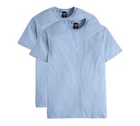 Hanes Nano Premium Lot de 2 t-Shirts en Coton pour Homme, Bleu Clair, XXL