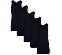 Hanes Lot de 5 débardeurs ComfortBlend pour homme avec FreshIQ, Lot de 5 - Noir, Taille XL