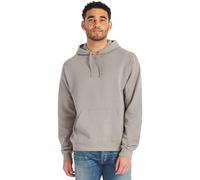 Hanes Originals Hoodie, Garment Dyed Hooded Sweatshirt, Unisex Fleece Pullover Capuche, Gris béton, S Homme