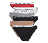 Hanes Originals Lot de 6 Culottes en Coton Respirant Extensible pour Femme, Mélange de Couleurs de Base, Lot de 6 Bikinis, S