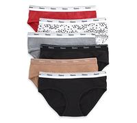 Hanes Originals Lot de 6 culottes en coton respirant extensible pour femme, Mélange de couleurs de base, lot de 6 hipsters, L