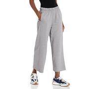 Hanes Originals Pantalon Court à Jambes Larges, rétro et léger, en Tissu éponge, 63,5 cm survêtement, Bruyère en béton, M Femme