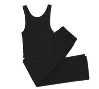 Hanes Originals Supersoft Crop Tank & Lounge Pants, Comfywear Loungewear Set Ensemble de Pyjama (Lot de 2) Femme