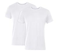 Hanes Originals Ultimate Lot de 2 t-Shirts à col Rond, sous-vêtements Blancs Super Doux pour Homme, Blanc, Taille L, Blanc, L