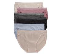 Hanes Pack, ComfortFlex Fit Panties, Seamless Underwear for Women, 6-Pack sous-vêtement de Style Bikini, Couleurs Assorties, L (Lot de 6) Femme
