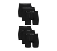 Hanes Pack, Performance Stretch Underwear, Moisture-Wicking Boxer Briefs for Men, 6-Pack Boxeur ajusté, Noir/Bleu/Gris, Medium (Lot de 6) Homme
