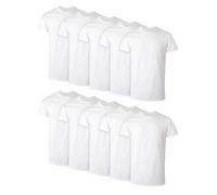 Hanes Packs, Stay-Tucked Soft Cotton, Best Undershirts for Men, White/Black/Asstd Multipacks Tricot, Blanc, S (Lot de 12) Homme