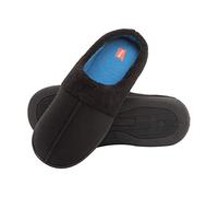 Hanes Pantoufles mocassins confortables en mousse à mémoire de forme pour homme Intérieur extérieur Fresh IQ, bleu/noir, X-Large