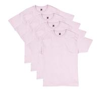Hanes Essentials Pack, Crewneck Cotton T-Shirts for Men, 4 Or 6 Pack Available Chemise, Rose pâle, L (Lot de 4) Homme