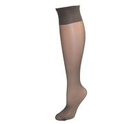 Hanes Silk Reflections Women's Plus-Size 2 Pack Knee High, Barely Black, One Size