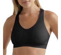 Hanes Soutien-gorge de sport sans coutures avec dos nageur pour femme, ébène, XX-Large