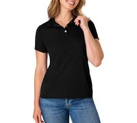 Hanes Sport Women's Cool DRI Performance Polo,Black,Small