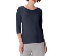 Hanes Stretch Cotton Raglan Sleeve Tee Chemise, Bleu Marine, S Femme