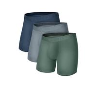 Hanes Supersoft Underwear, Viscose from Bamboo, Trunks and Boxer Briefs Maillot Homme (Lot de 3)
