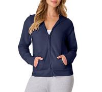 Hanes Sweat à capuche pour femme Bleu marine Taille S