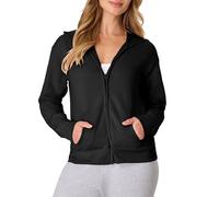 Hanes Sweat à Capuche pour Femme, ébène, L