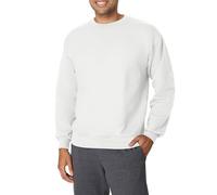 Hanes Sweatshirt en molleton épais col rond Homme Blanc S