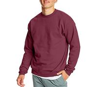 Hanes EcoSmart Fleece, Pullover Crewneck Sweatshirt, 1 Or 2 Pack Maillot de survêtement, Bordeaux, XL Homme