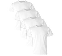Hanes Ultimate Comfort Fit Lot de 4 Maillots de Corps en Coton Stretch Anti-humidité pour Homme Blanc sous-vêtement