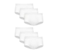 Hanes Ultimate Comfortsoft Lot de 6 Slips Respirants pour Homme, Blanc, L