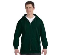 Hanes Ultimate Cotton - Full-Zip Hooded Sweatshirt. F283, Vert Foncé, L(42-44)
