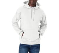 Hanes Ultimate, Heavyweight Fleece Hoodie, Cotton Sweatshirt for Men Capuche, Blanc, S Homme