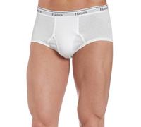 Hanes Ultimate Lot de 6 Slips Taille Haute Classiques pour Homme, Blanc, Medium