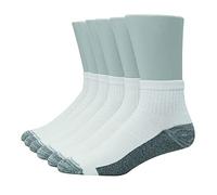 Hanes Ultimate Men's Lot de 6 paires de chaussettes ultra douces Freshiq pour homme Contrôle des odeurs Avec chaussettes de compression, Blanc., Taille de la chaussure:37.5-46