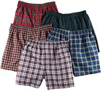 Hanes Ultimate Men's Tagless? Tartan Boxers with Comfort Flex? Waistband 5-Pack??Ships Directly from