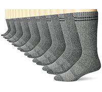 Hanes Ultimate Respirantes pour Homme Hanes Chaussettes rembourrées Noir/Gris chiné, Taille Unique