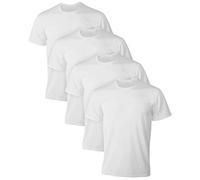 Hanes Ultimate X-Temp Lot de 4 maillots de corps à col rond en maille pour homme, blanc, Taille M