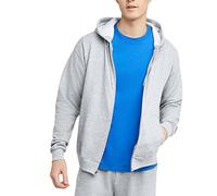 Hanes up, EcoSmart Fleece Full-Zip Hoodie for Men, Hooded Sweatshirt Capuche, Cendres, XL Homme
