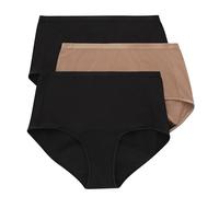 Hanes Women's Comfort, Period. Lot de 3 Culottes Post-Partum et menstruelles Anti-fuites, Large