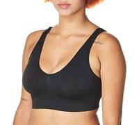 Hanes Women's Cozy Seamless Wire Free Bra, Black, Medium