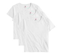 Hanes Womens Essentials Lot de 3 t-shirts surdimensionnés en coton pour femme, coupe décontractée, blanc, Taille XL