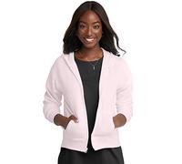 Hanes Women's Full Zip Hood, Pale Pink, 2X Large