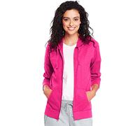 Hanes Women's Jersey Full Zip Hoodie, Amaranth, X-Large