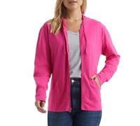 Hanes Women's Jersey Full Zip Hoodie, Briny Pink, X-Large