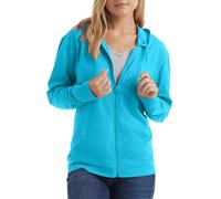 Hanes Sweat à capuche zippé Jersey Femme Process Blue M