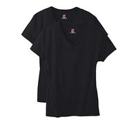Hanes Womens Lightweight Nano-T Short Sleeve V-Neck Tee 2-Pack