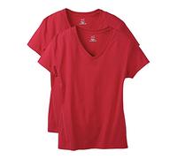 Hanes Womens Lightweight Nano-T Short Sleeve V-Neck Tee 2-Pack
