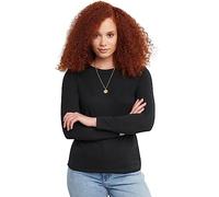Hanes T-shirt manches longues femme Ébène Taille L