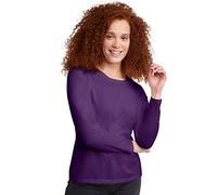 Hanes Women's Long Sleeve Tee, Violet Splendor, X-Large