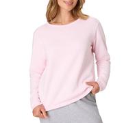 Hanes Women's V-Notch Pullover Fleece Sweatshirt, Pale Pink, M
