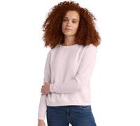 Hanes Women's V-Notch Pullover Fleece Sweatshirt, Pale Pink, M