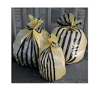 Hanfare TSYB/1 Tiger Stripe Lot de 50 sacs à déchets cliniques Jaune 70 l